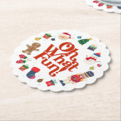 オハイオおもしろいクリスマス誕生日 ペーパーコースター (アングル)