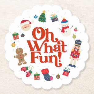 オハイオおもしろいクリスマス誕生日 ペーパーコースター