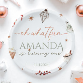 オハイオおもしろいクリスマス誕生日 ペーパープレート