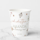 オハイオおもしろいクリスマス誕生日 紙コップ (正面)