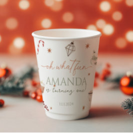 オハイオおもしろいクリスマス誕生日 紙コップ