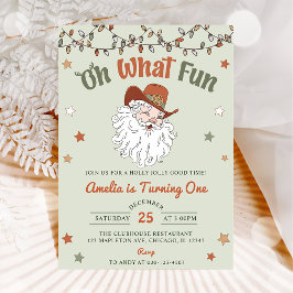 オハイオおもしろいサンタクリスマス誕生日 招待状