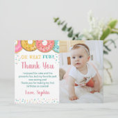 オハイオおもしろいスイートドーナツ誕生日パーティー サンキューカード (スタンド正面)