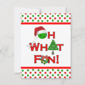 オハイオおもしろいピックルボールオーナメントホリデイ 招待状 (正面)