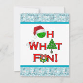 オハイオおもしろいピックルボールホリデーパーティー 招待状 (正面)