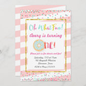 オハイオおもしろいファースト誕生日招待状 招待状 (正面/裏面)