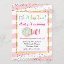 オハイオおもしろいファースト誕生日招待状