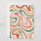 オハイオおもしろいファースト誕生日Groovy招待状 招待状 (裏面)