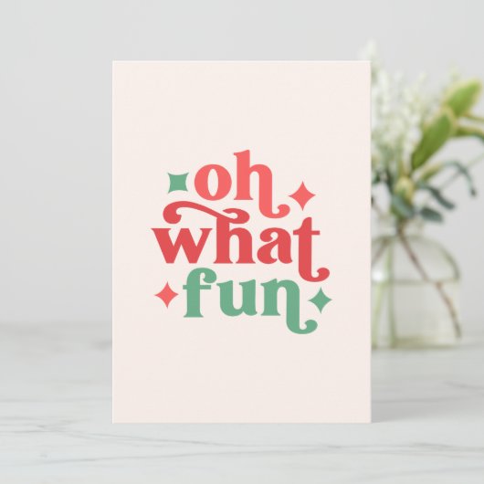 オハイオおもしろいフェスティバルホリデータイポグラフィ カード (スタンド正面)