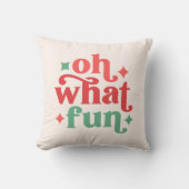 オハイオおもしろいフェスティバルホリデータイポグラフィ クッション (正面)