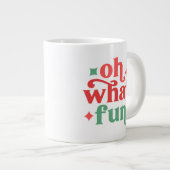 オハイオおもしろいフェスティバルホリデータイポグラフィ ジャンボコーヒーマグカップ (正面右)