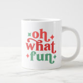 オハイオおもしろいフェスティバルホリデータイポグラフィ ジャンボコーヒーマグカップ (右)