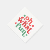 オハイオおもしろいフェスティバルホリデータイポグラフィ スタンダードカクテルナプキン (角)