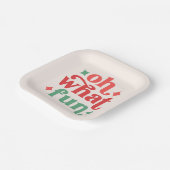 オハイオおもしろいフェスティバルホリデータイポグラフィ ペーパープレート (傾斜あり)