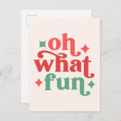 オハイオおもしろいフェスティバルホリデータイポグラフィ ポストカード (正面/裏面)