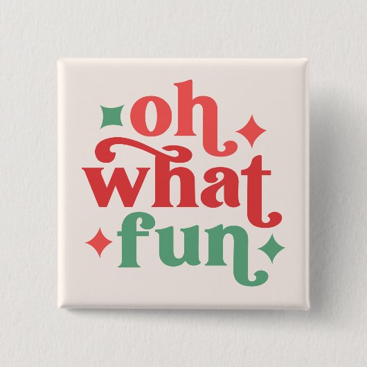 オハイオおもしろいフェスティバルホリデータイポグラフィ 缶バッジ (正面)