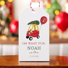 オハイオおもしろいホリディカー1st誕生日パーティー ギフトタグ