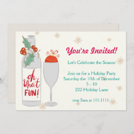 オハイオおもしろいホリデー招待状 招待状