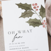 オハイオおもしろい冬子供の誕生日 招待状