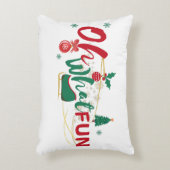 オハイオおもしろい-フェスティバルホリディピロー アクセントクッション (正面(垂直))