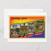 オハイオからのヴィンテージの挨拶 ポストカード (正面/裏面)