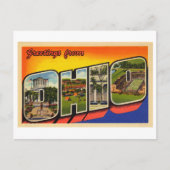 オハイオからのヴィンテージの挨拶 ポストカード (正面)