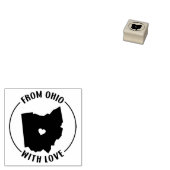 オハイオから愛とスモールビジネス ラバースタンプ (押印)