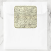 オハイオとミシシッピ鉄道の地図 スクエアシール (バッグ)