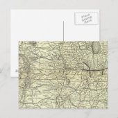 オハイオとミシシッピ鉄道の地図 ポストカード (正面/裏面)