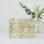 オハイオとミシシッピ鉄道の地図 ポストカード (スタンド正面)