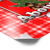 オハイオについての私のナッツおもしろい、赤いバッキーナッツ フォトプリント            (角)