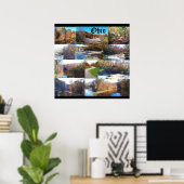 オハイオのコラージュ ポスター (ホームオフィス)