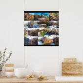 オハイオのコラージュ ポスター (キッチン)