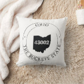 オハイオのジップコードピロー クッション (ブランケット)