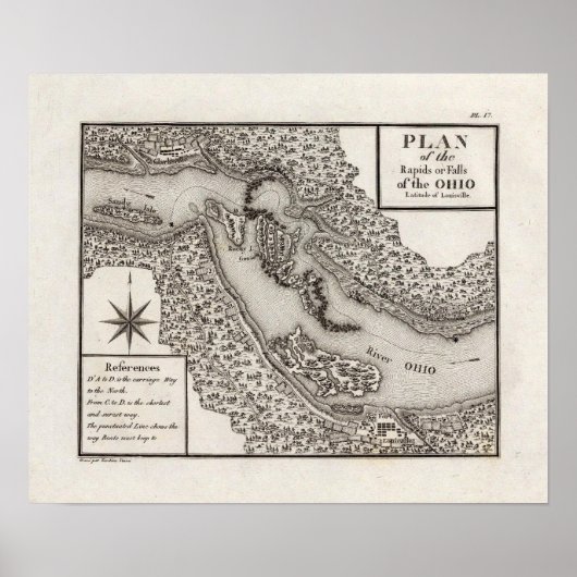 オハイオのラピッドまたは滝の計画 ポスター (正面)