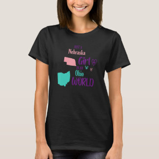 オハイオの世界でただのネブラスカ娘であることに誇り Tシャツ