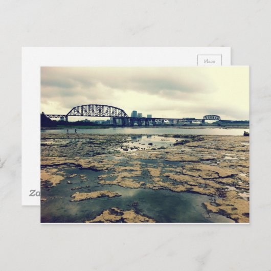 オハイオの化石ベッドの秋 ポストカード (正面/裏面)