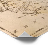 オハイオの地図バイアロースミス ポスター (角)