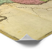 オハイオの地図2 ポスター (角)