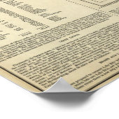 オハイオの地図 ポスター (角)