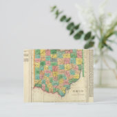 オハイオの地図 ポストカード (スタンド正面)