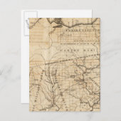 オハイオの地図 ポストカード (正面/裏面)