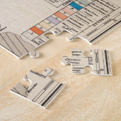 オハイオの地質図 ジグソーパズル (側面)