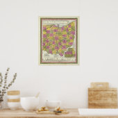 オハイオの新しい地図 ポスター (キッチン)