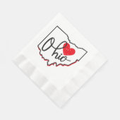 オハイオの日 縁ありランチョンナプキン (角)