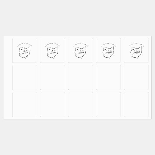 オハイオへようこそ ラベル (シート)