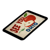 オハイオアップル – ヴィンテージ旅行 マグネット (左側)