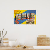 オハイオカラフル州からのヴィンテージの挨拶 ポスター (キッチン)