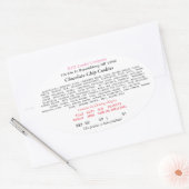 オハイオコテージフードローラベルホームベーカー 楕円形シール (封筒)