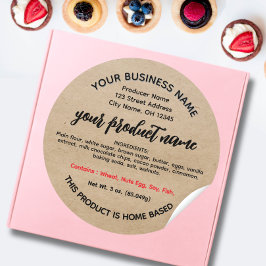 オハイオコテージ食品法ラベル ラウンドシール